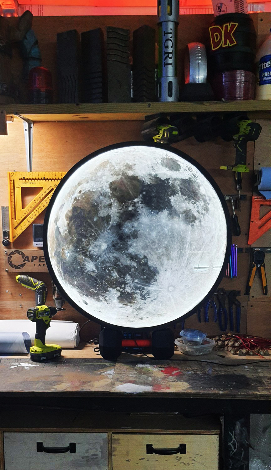 The Worlds Best Nightlight. LED Moon Sign.