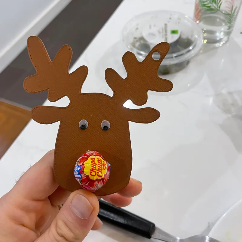 Reindeer lollipop Christmas ornament by Cristian Trisca | Download free STL  model | Printables.com