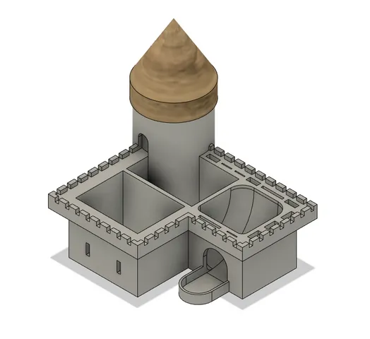 Desk organizer - Medieval castle