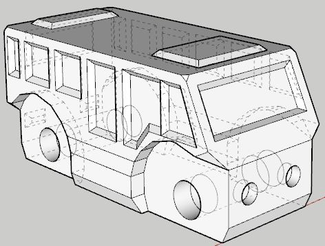 Bus passend fuer BRIO und IKEA LILLABO