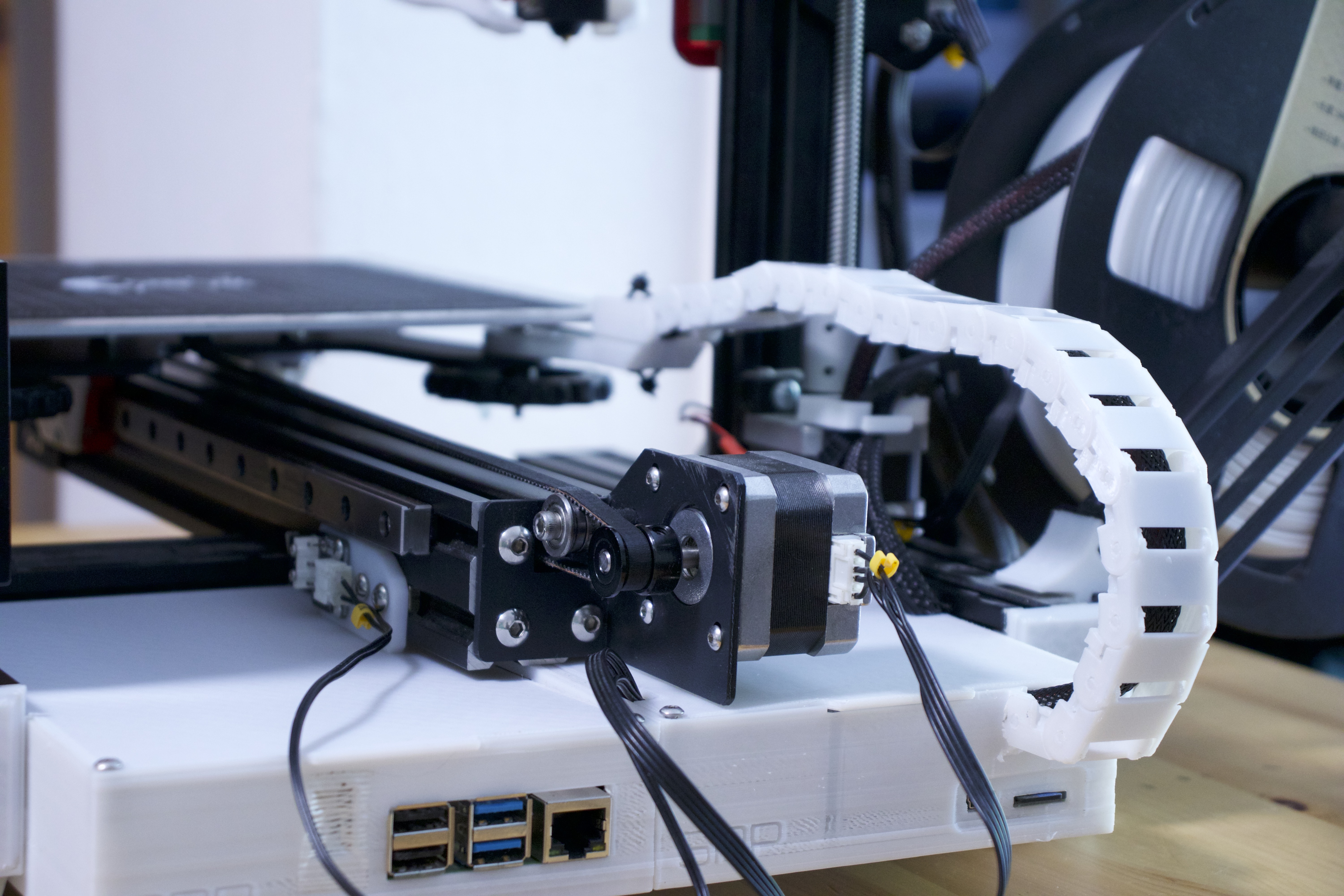 Ender 3 / Pro Rear Electronics Case w/ cable routing | Raspberry Pi 4B | Standard E3 Board