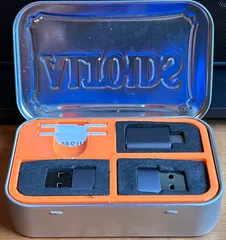 Altoids Insert with SD slots, now with magnet insets!