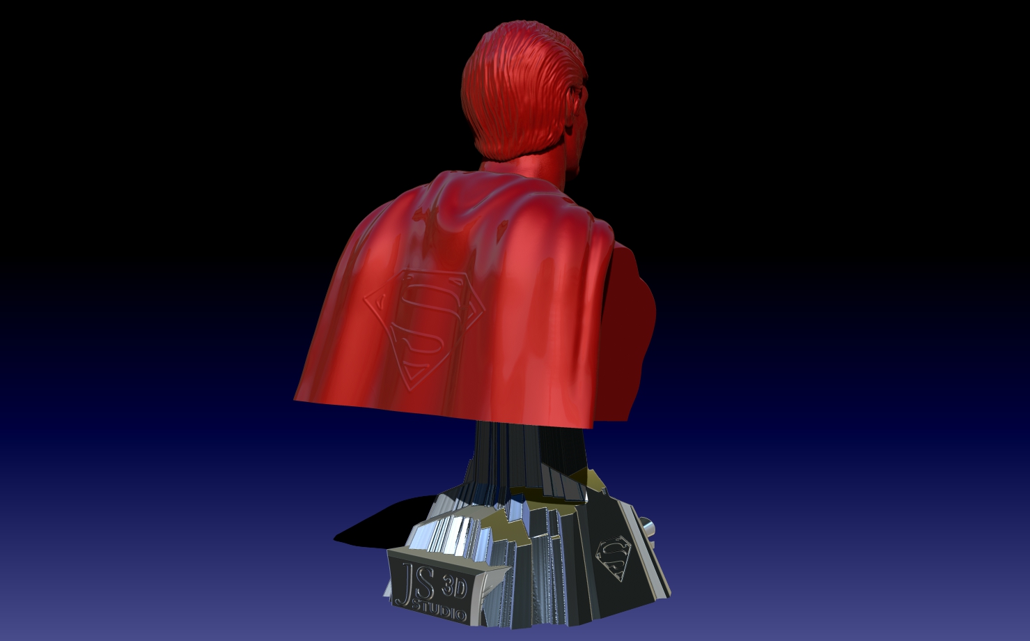 Miniatura 4 do modelo 3D Superman Bust