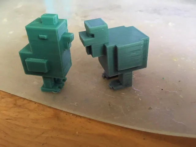 Ninjatoes' papercraft weblog: Papercraft Crossy Road chickens