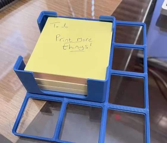 Gridfinity post-it sticky notes stack container