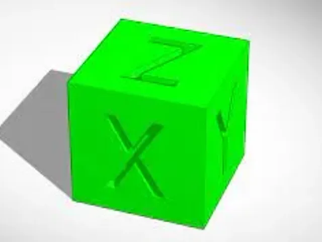 20mm XYZ calibration cube