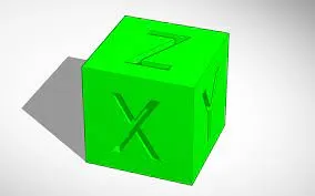 20mm XYZ calibration cube