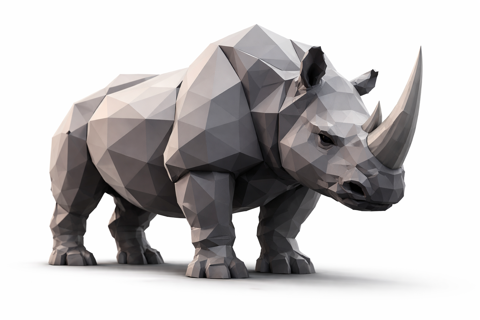 Low Poly Rhino