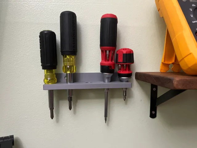Screwdriver wall mount