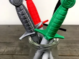 3D Printable Sword Pen! by WildRoseBuilds