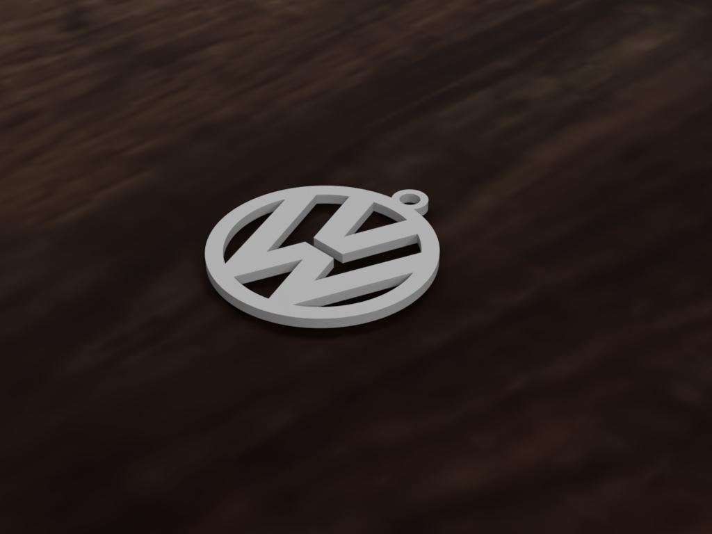 Volkswagen keychain by kaen_ono Download free STL model
