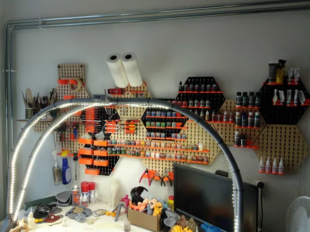 Wall hangers for paints and tools