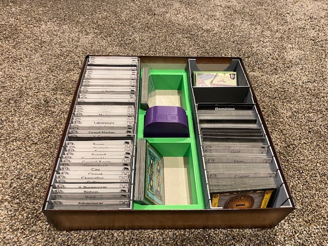 Boardgame Insert for Sleeved Cards--Broken Token Style