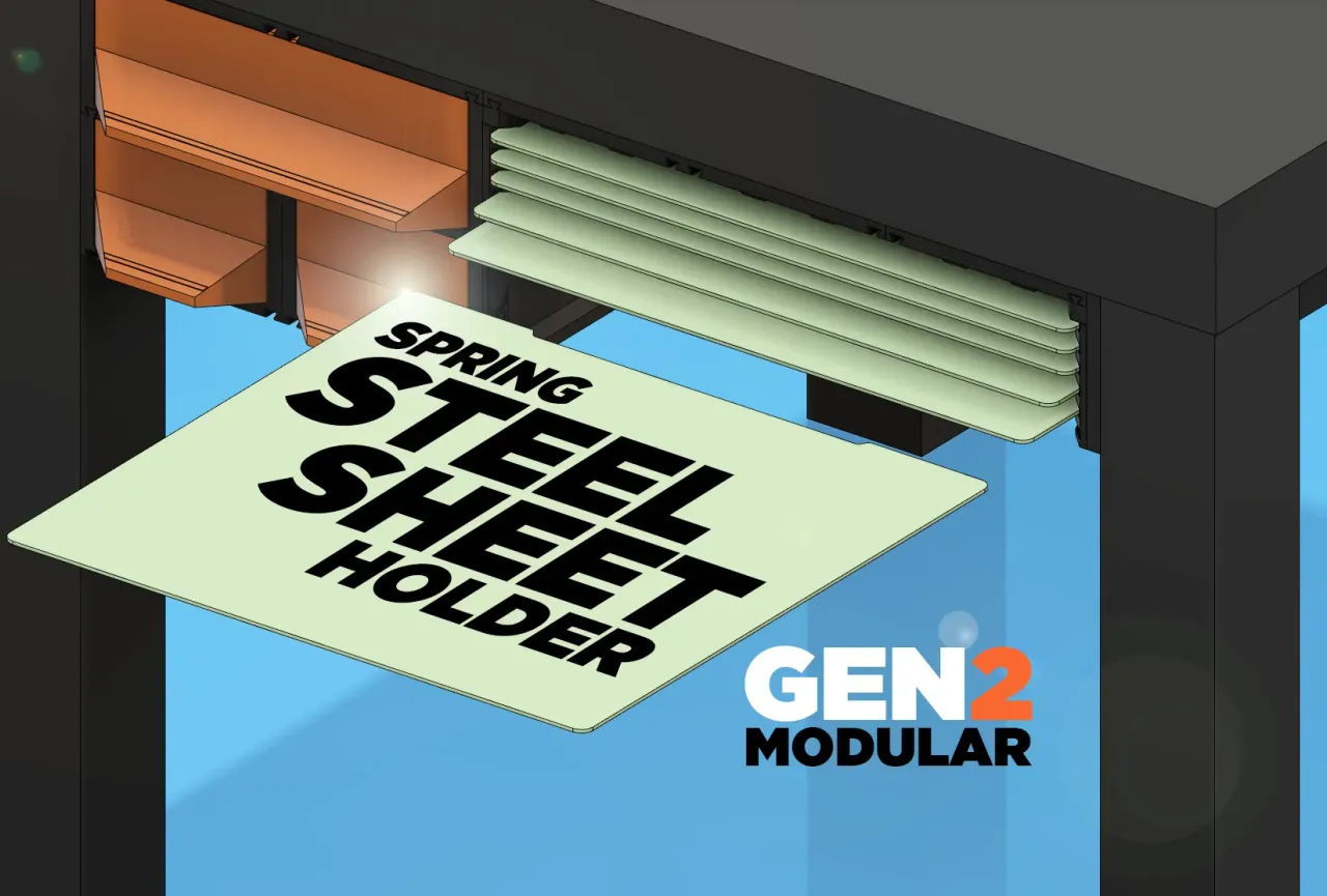 Prusa Steel Sheet Holder by iFreyz, Download free STL model