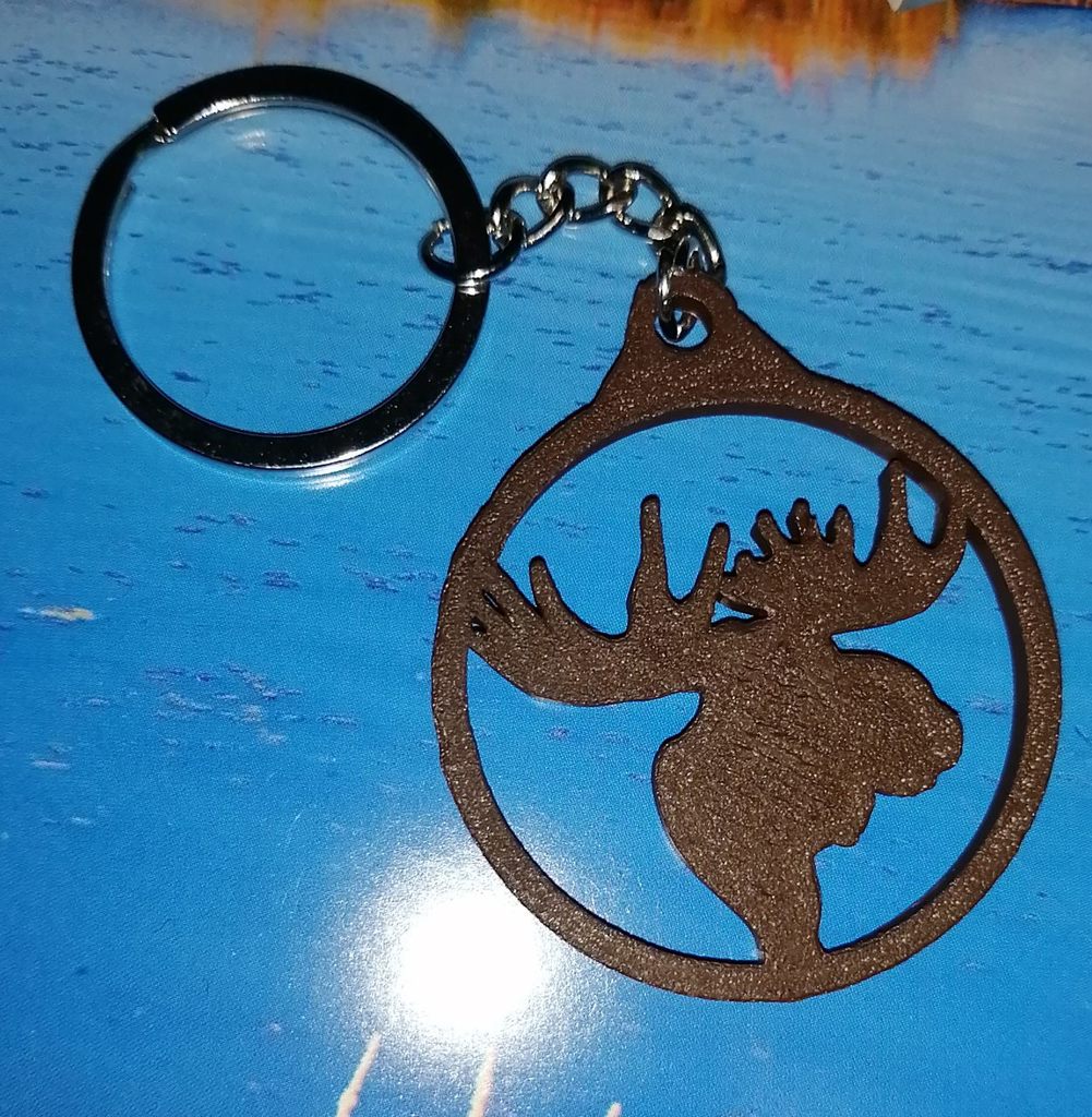 Miniatura 2 do modelo 3D Moose keychain
