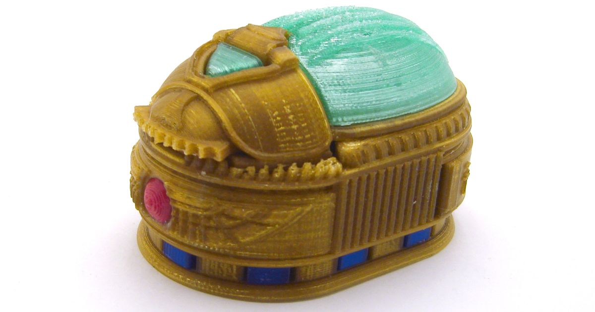 Scarab Beetle Box (with secret lock) by Loubie3D | Download free STL ...