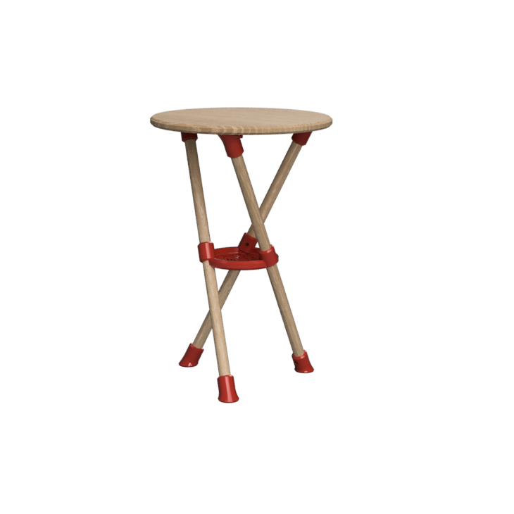 Tripod End Table With Voronoi Detail (Includes Router & Drilling Templates)
