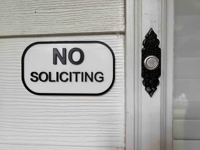 No Soliciting Sign