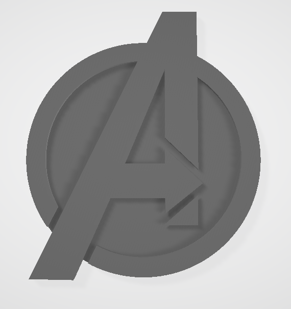 Avengers logo by DžonSnou | Download free STL model | Printables.com