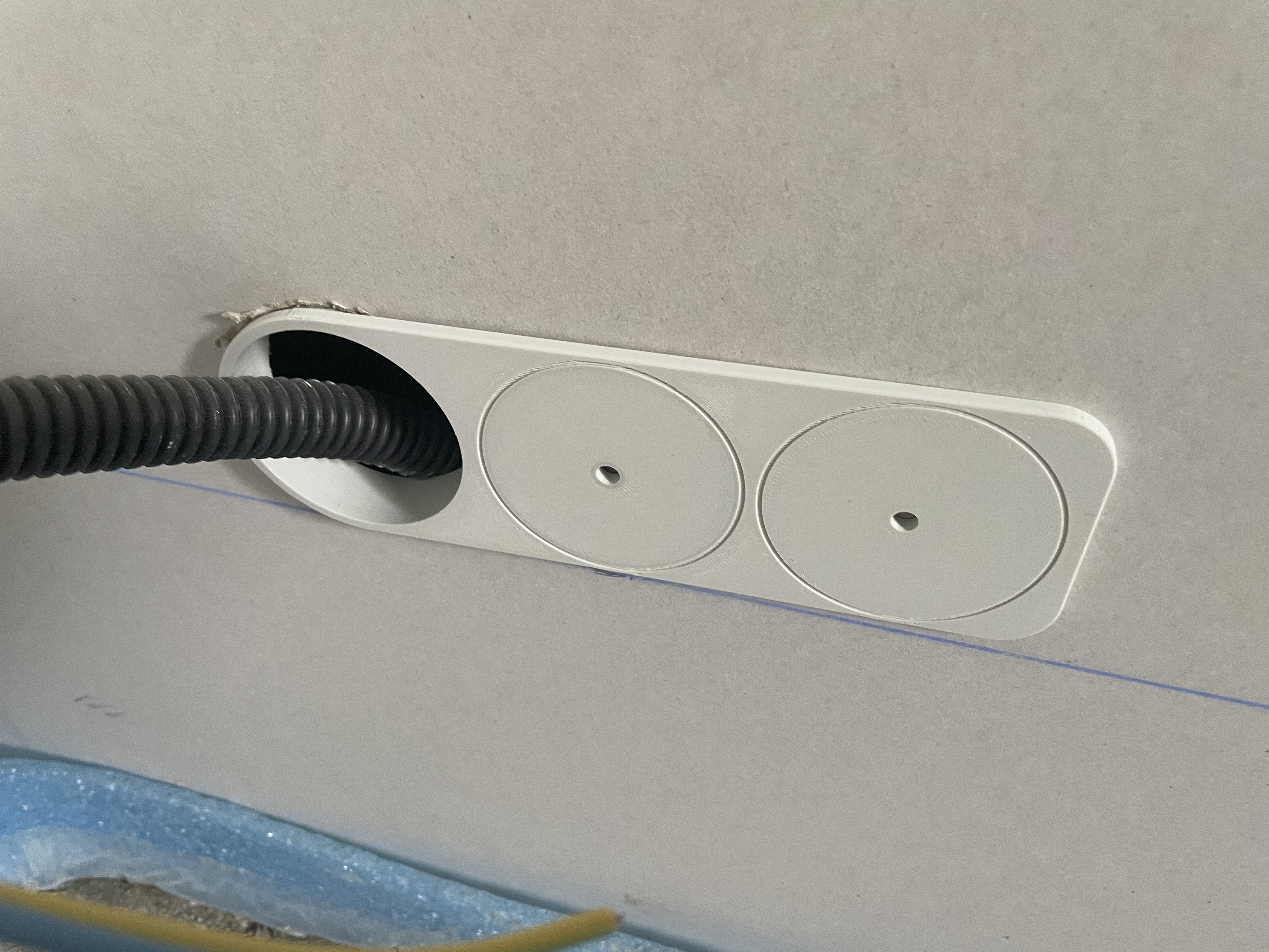 Wall Box Drilling Template for Double or Triple Mounting (Starting from First 68mm Hole)