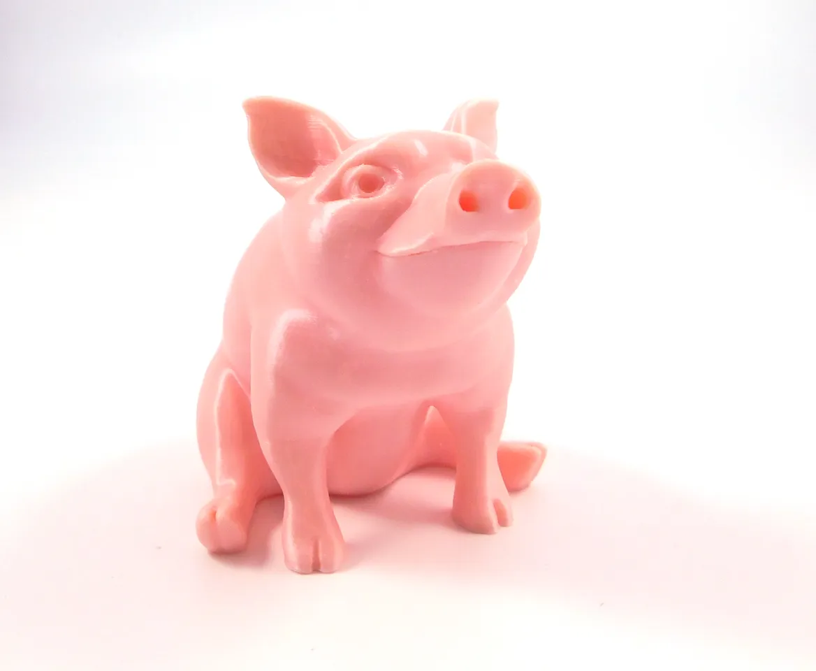 Piggy Sitting(Sir Pigglesfree): Single Extrusion Version by