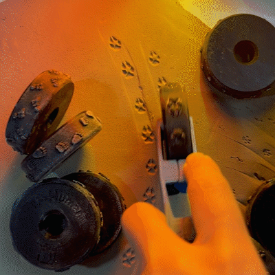Texture Clay Wheel - Wolf Tracks — miniatura 2
