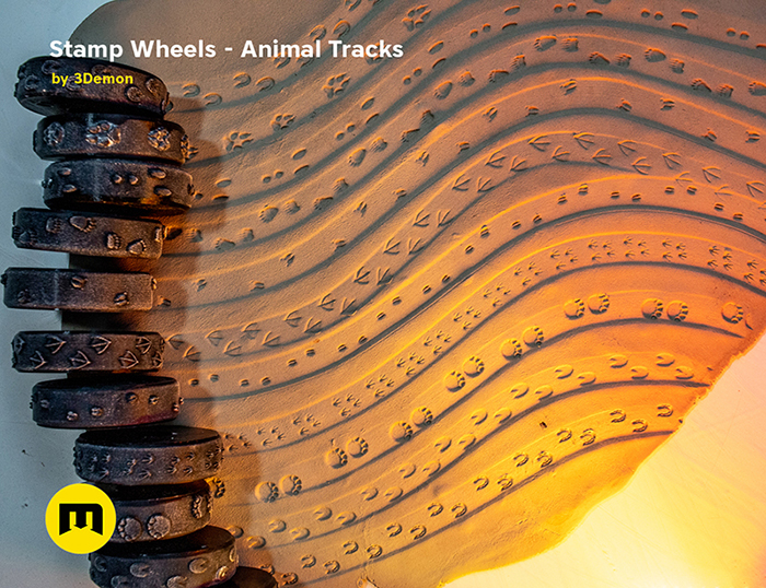 Texture Clay Wheel - Wolf Tracks — miniatura 4