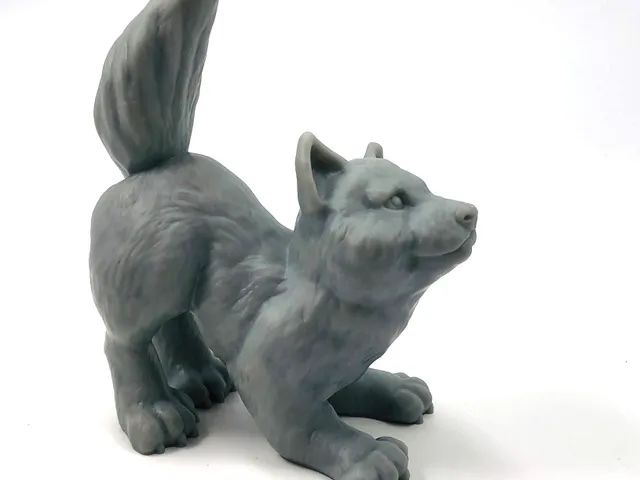 Wolfie: supports free wolf cub sculpt