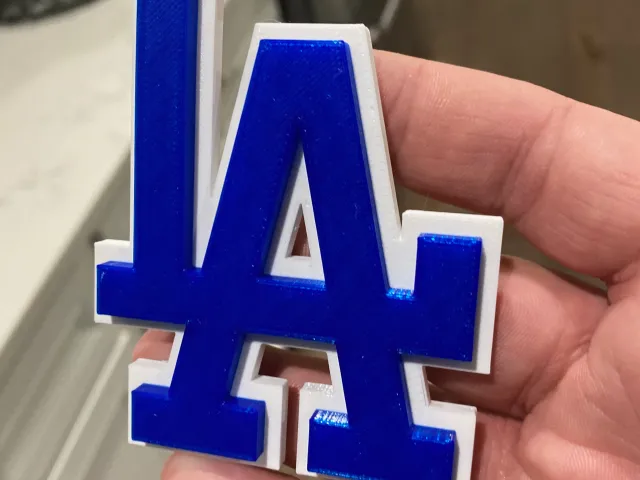 LA Dodgers Logo Plaque