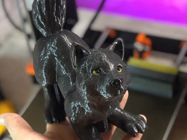Wolfie! Multi material Wolf cub model