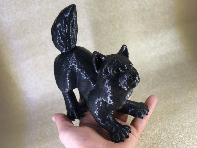 Miniatura 4 do modelo 3D Wolfie! Multi material Wolf cub model