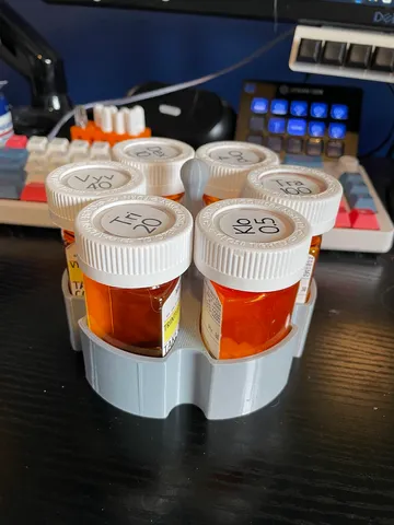 Triangular Pill Bottle Holder