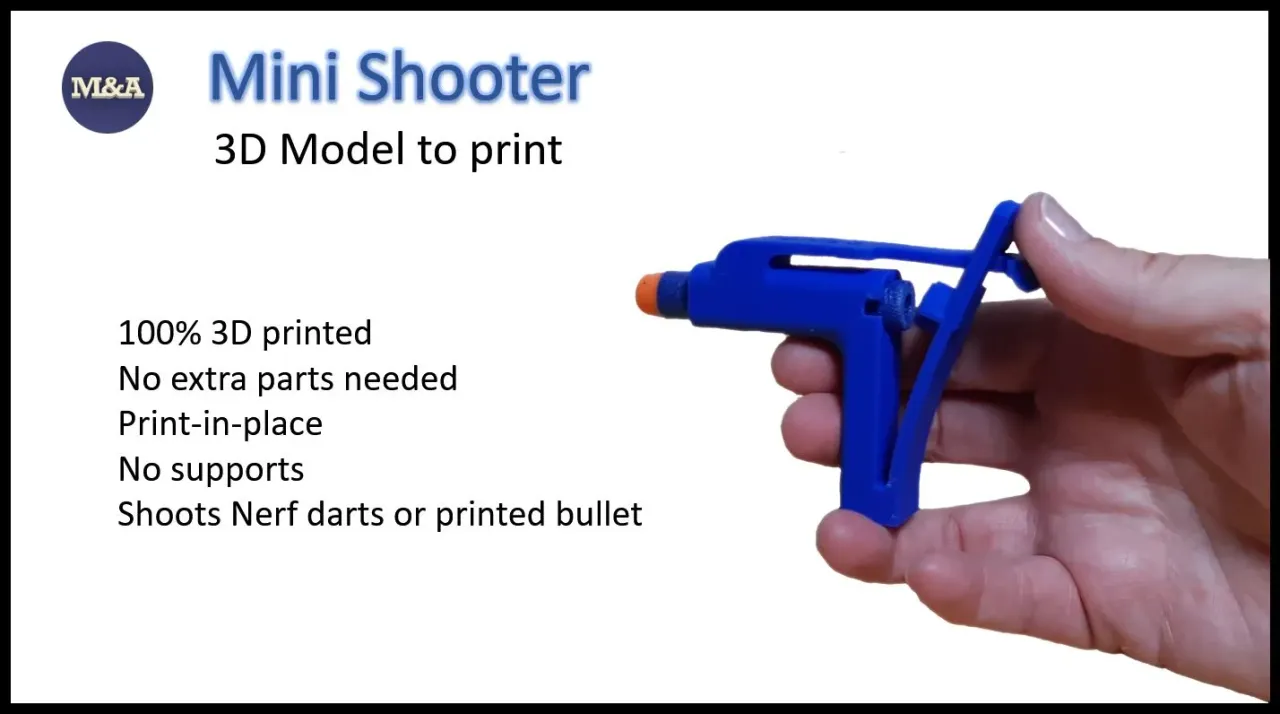 Updated* MiniShooter (print-in-place) by ma-unique