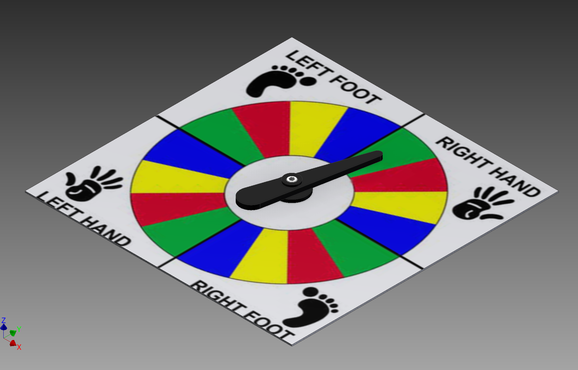 BOARD GAME ARROW SPINNER by biketiger | Download free STL model ...