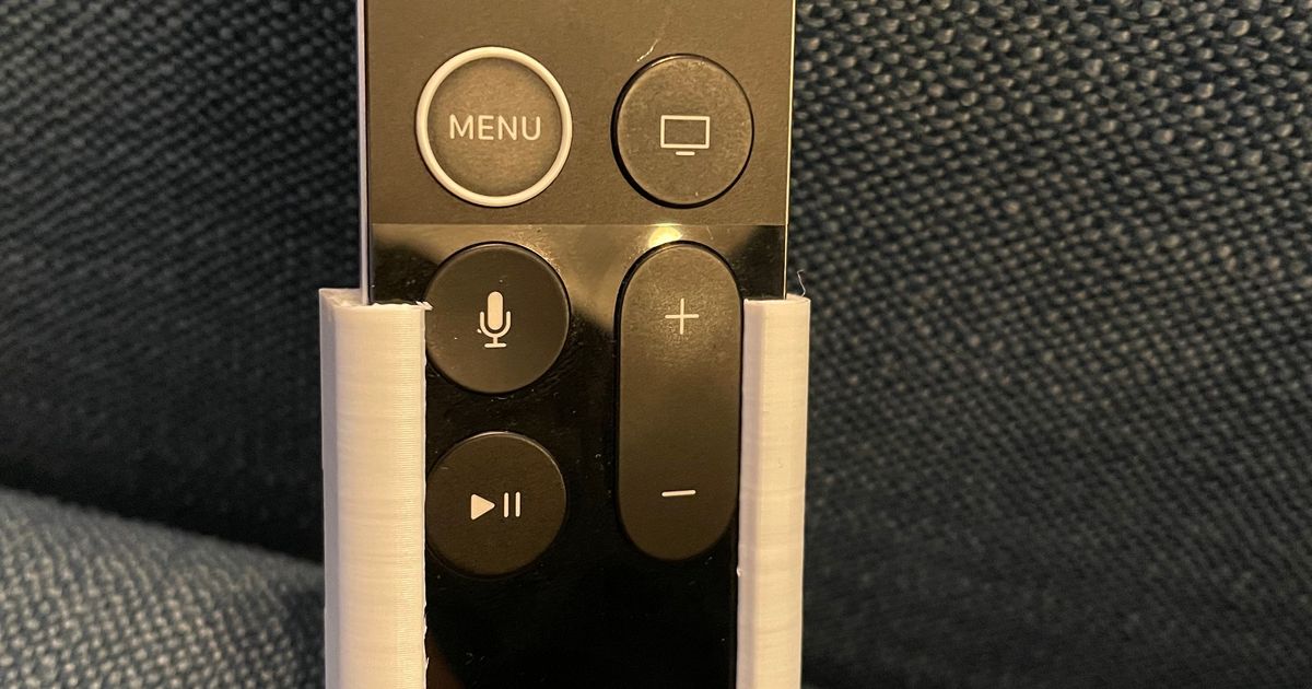 Apple TV Remote Holder by jlips Download free STL model