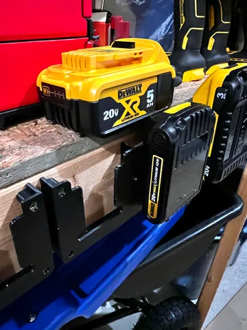 Simple Wall Mount Dewalt Battery Holder