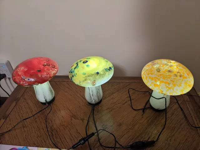 Standing Base for Glass Outdoor Mushroom Lights