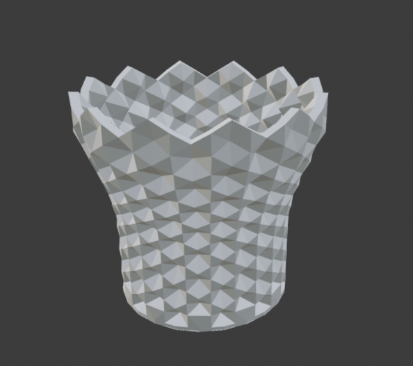 Miniatura 2 do modelo 3D Hexagon Pattern Planter