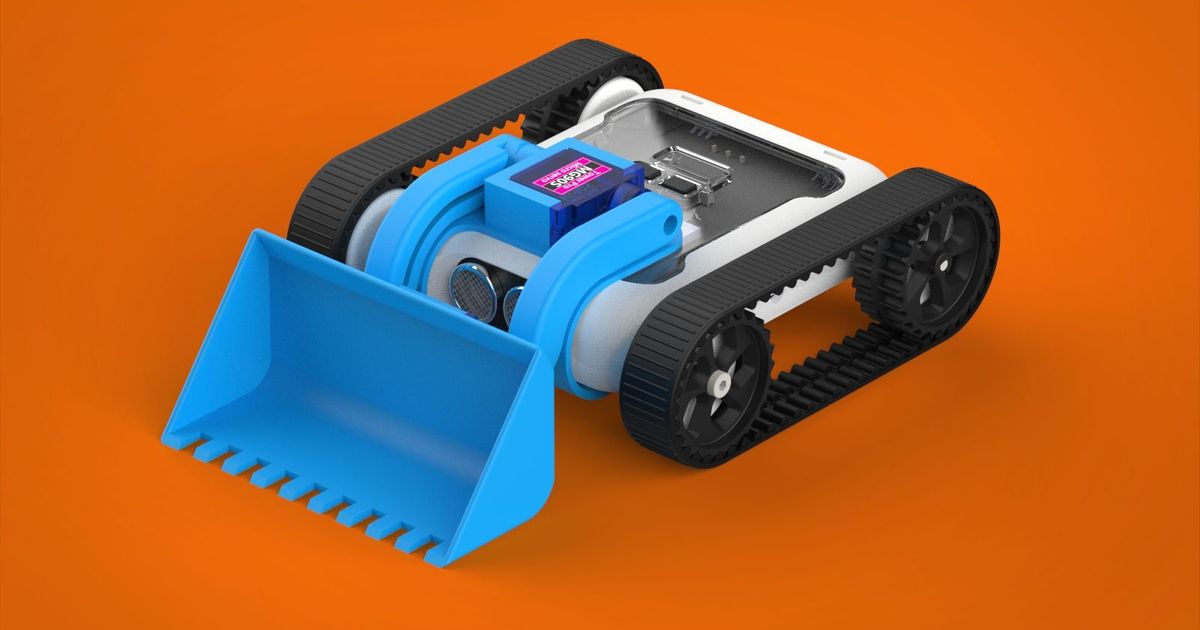 Micromelon Digger Attachment by Micromelon Robotics | Download free STL ...