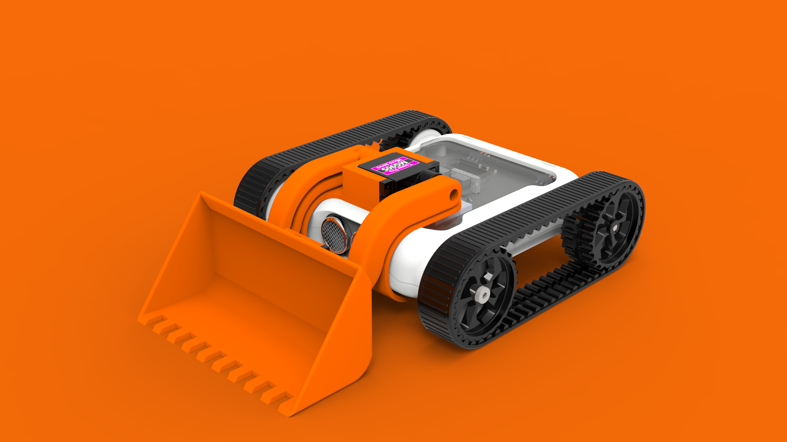 Micromelon Digger Attachment by Micromelon Robotics | Download free STL ...