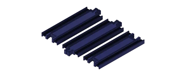 PLARail Half Length Straight Track (R-02)