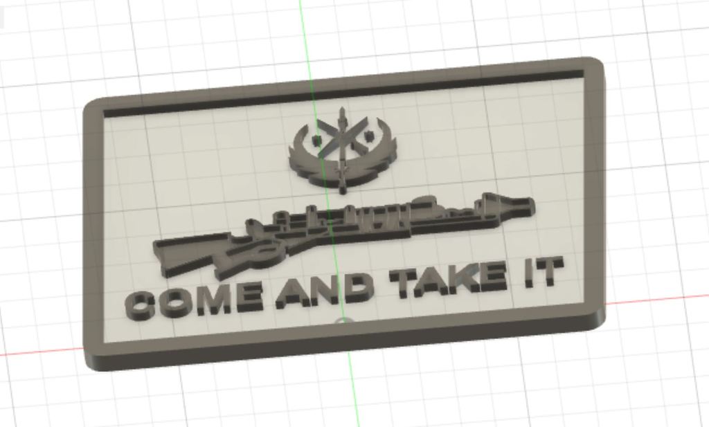 FO4 come and take it plaque
