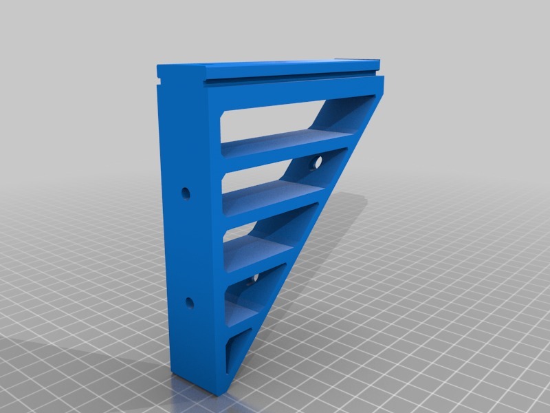 Miniatura 4 do modelo 3D Shelf bracket slotted