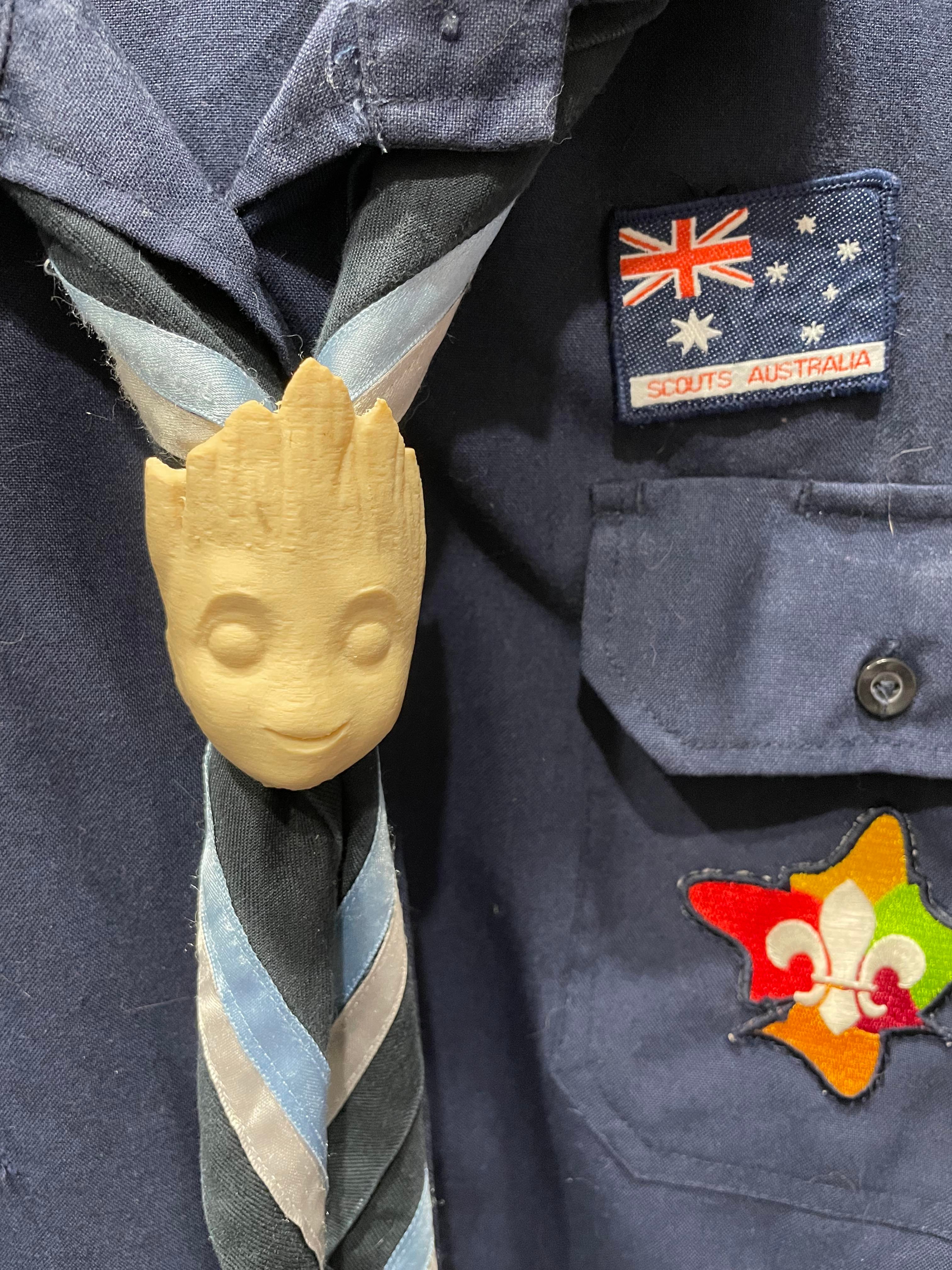 Baby Groot Scout Neckie/Scarf Woggle