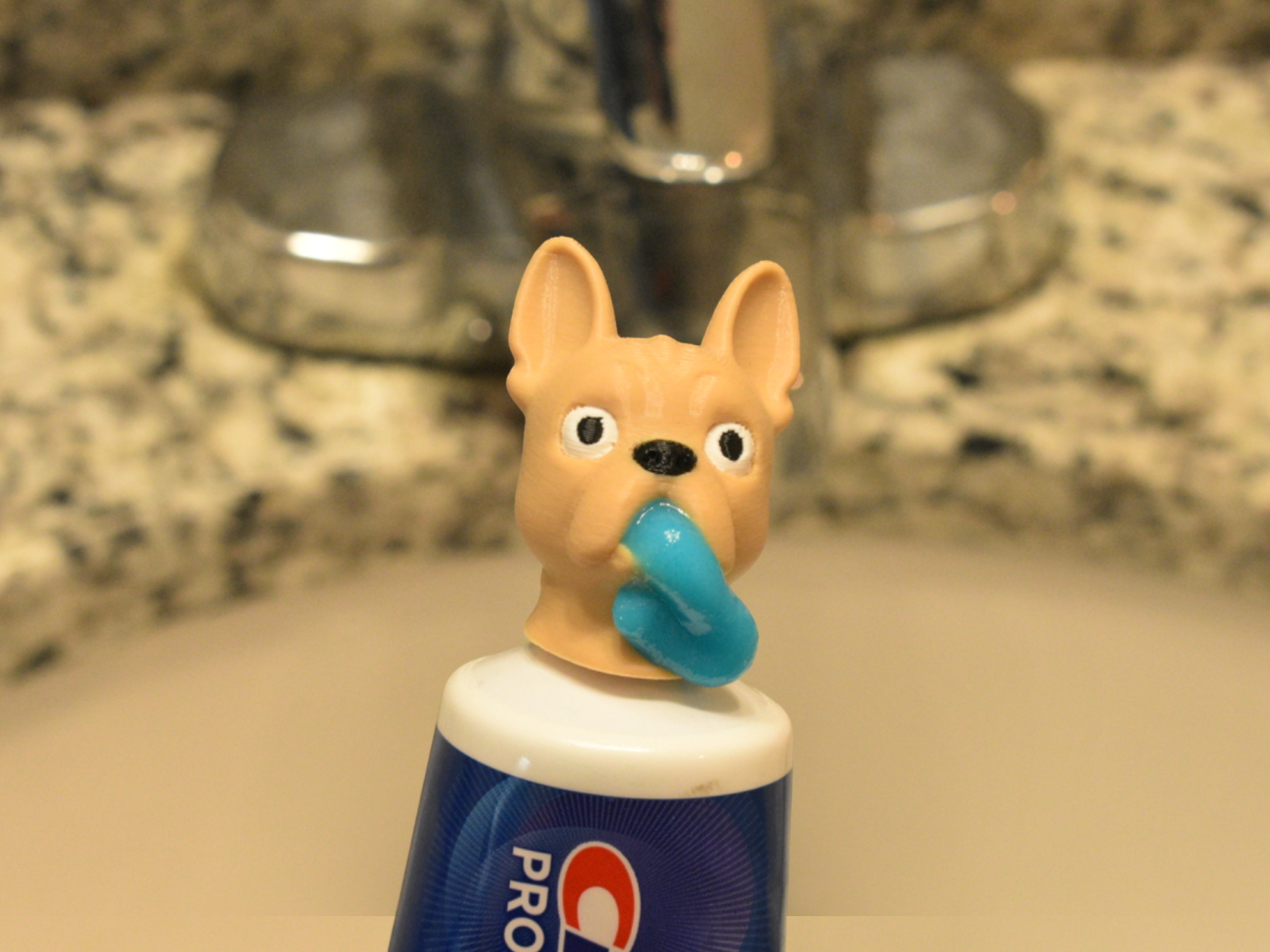 French Bulldog Toothpaste Cap