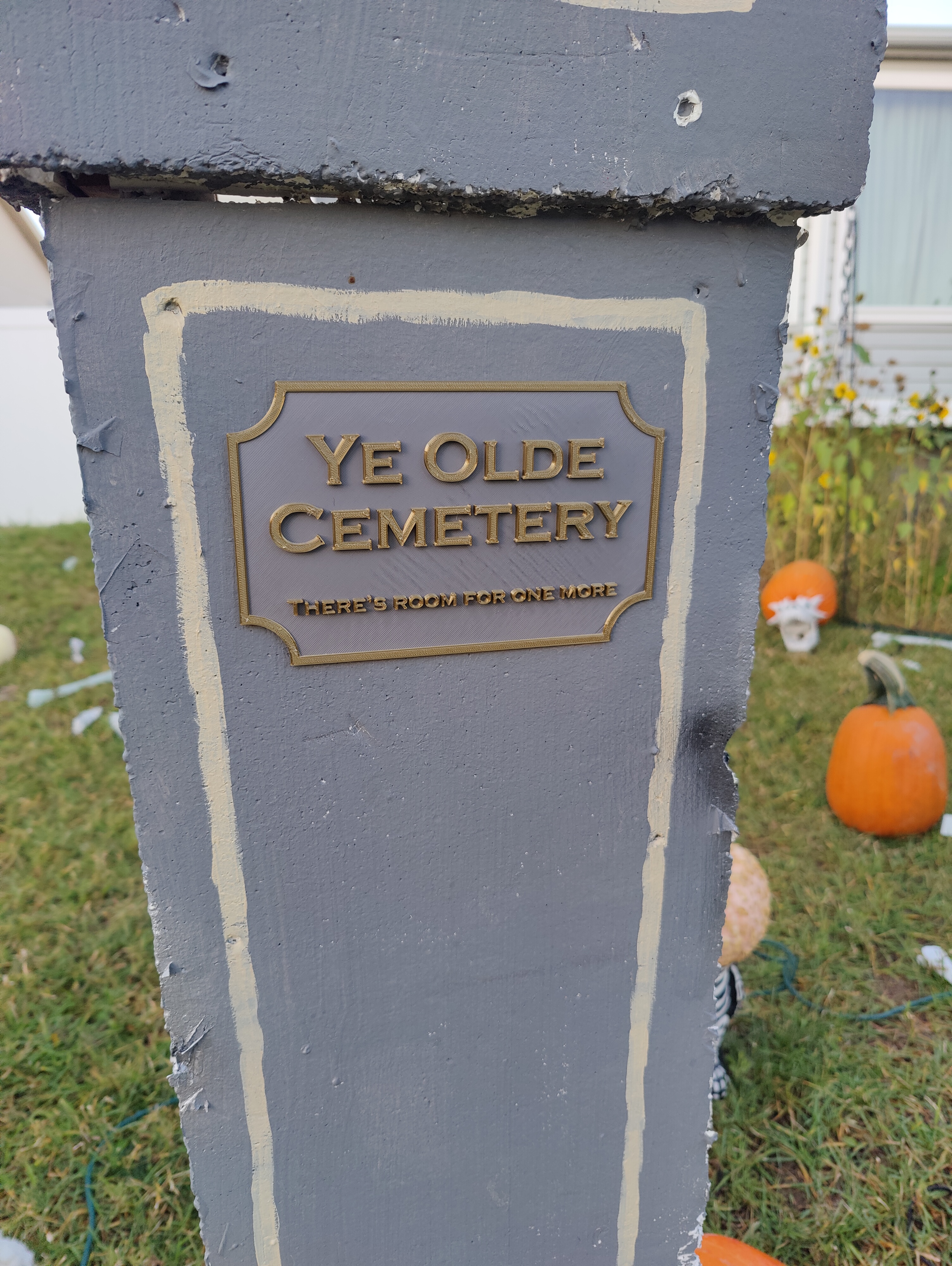 Cemetery Sign