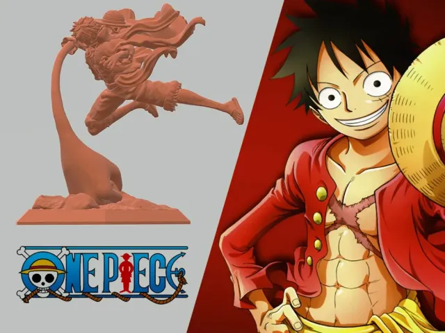 Figurine de luffy suspendue