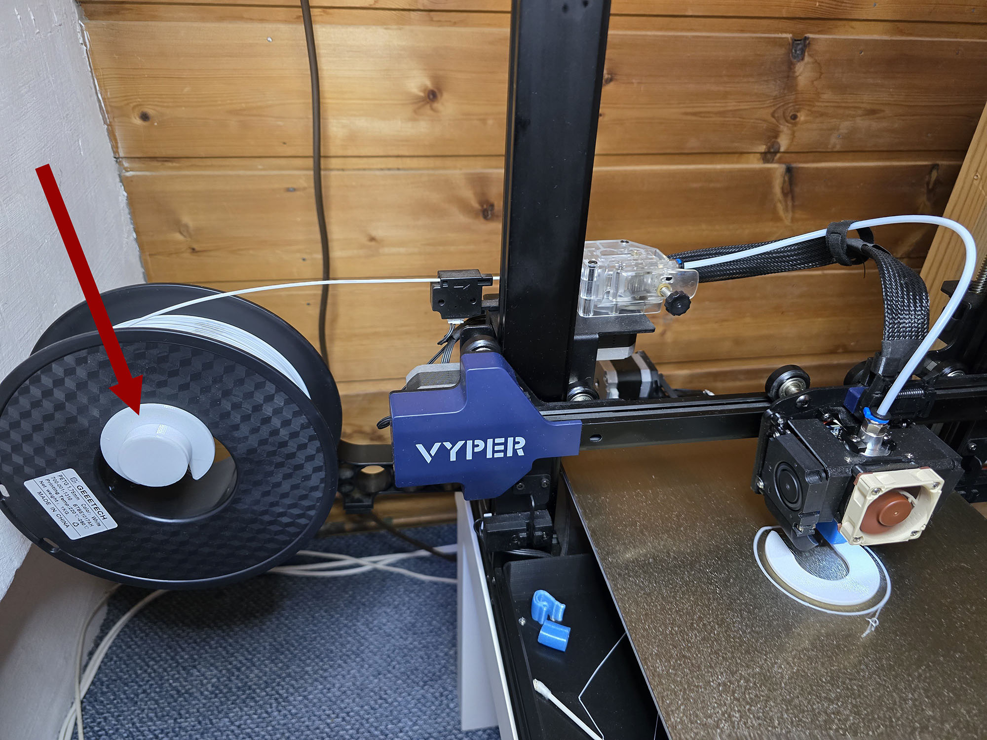Distancers for narrower filament rolls for NaNO3's Vyper Filament Spool Holder with Bearings