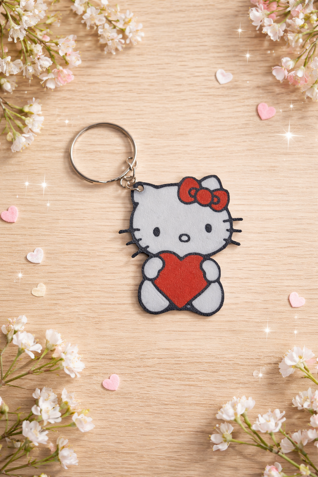 Hello kitty LOVE valentines Keychain