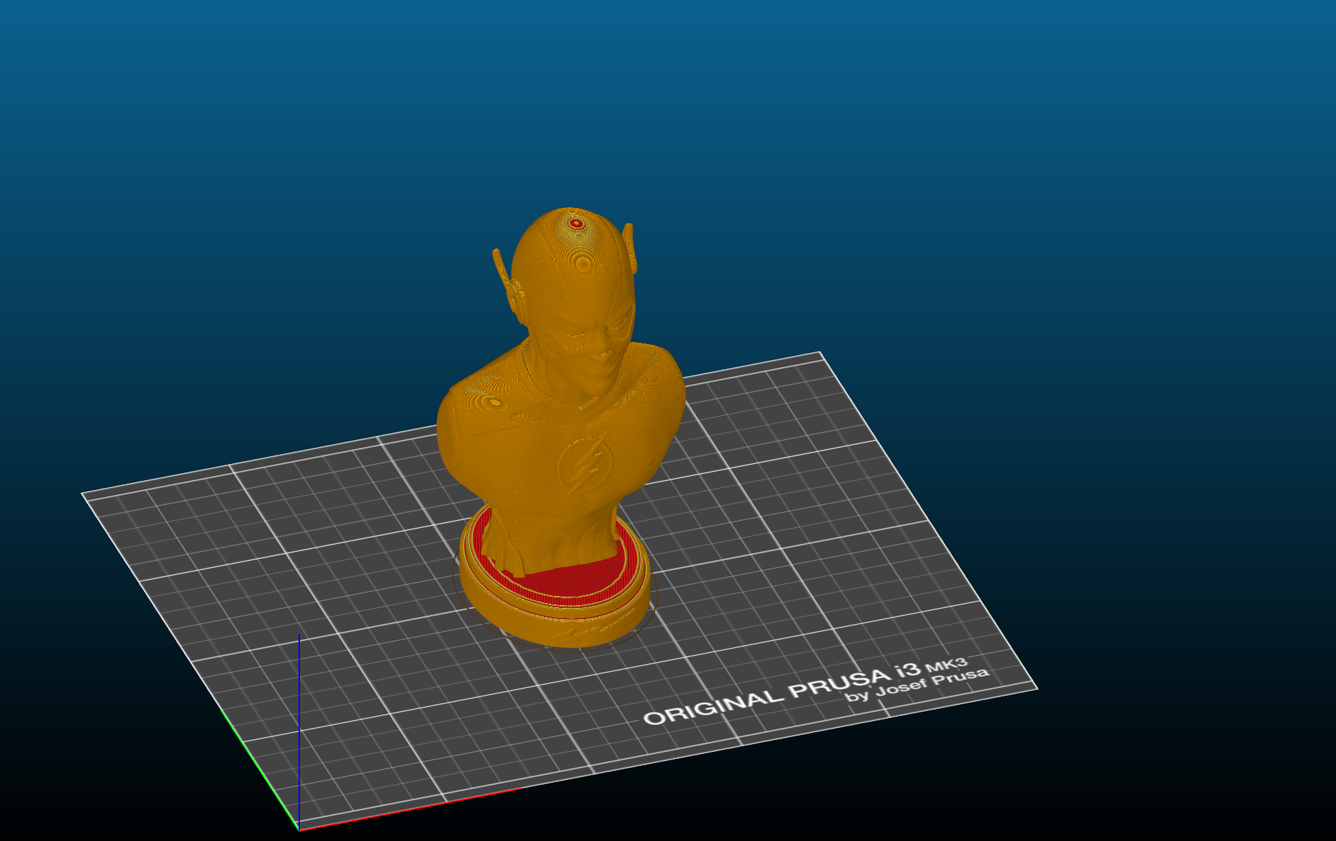 Miniatura 2 do modelo 3D The Flash bust
